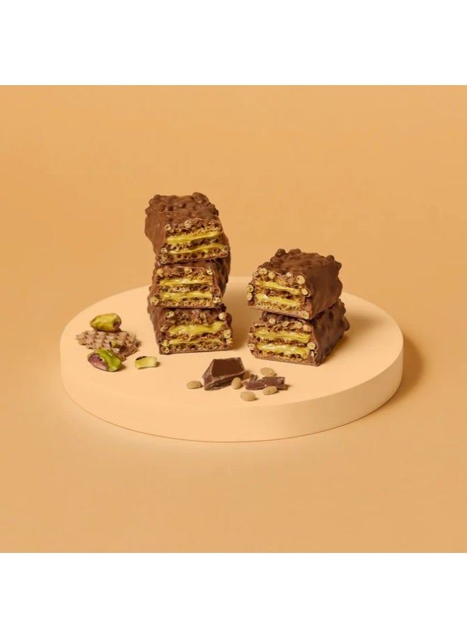 Maxi Nutrition Pistachio Spread Protein Waffle Bar  (Pack Of 12 X 39Grams Each) | With 10gm Protein & Low Sugar Per Serving | No Artificial Colour & Flavor Added - Image 5
